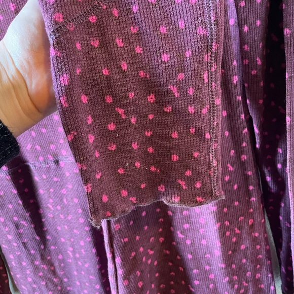 FREE PEOPLE HOME ALONE LONG JOHN PAJAMA - Picture 8 of 8